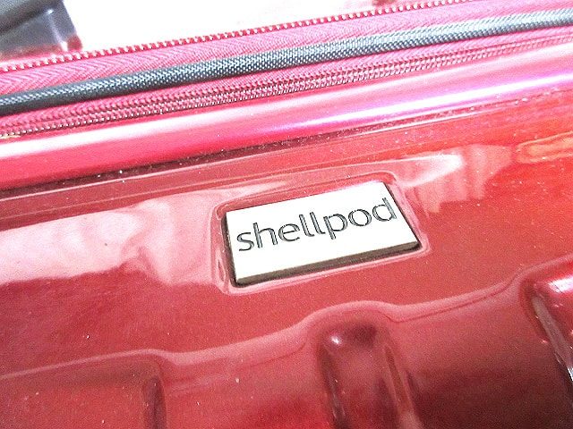 Shellpod(シェルポッド)  スーツケース レッド 中古