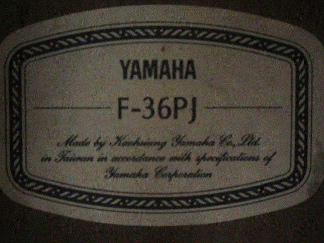【ヤフオク出品】YAMAHA アコースティックギター F-36PJ 中古